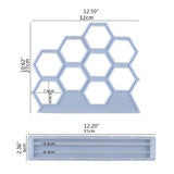 Hexagonal Jewelry Show Rack Epoxy Resin Mold DIY Crafts Tool