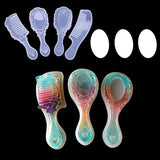 DIY Comb Mirror Resin Molds Kit Hair Comb Silicone Molds