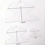 Acrylic Cookie Basket Bag Templates Sewing Ruler DIY Quilting Ruler
