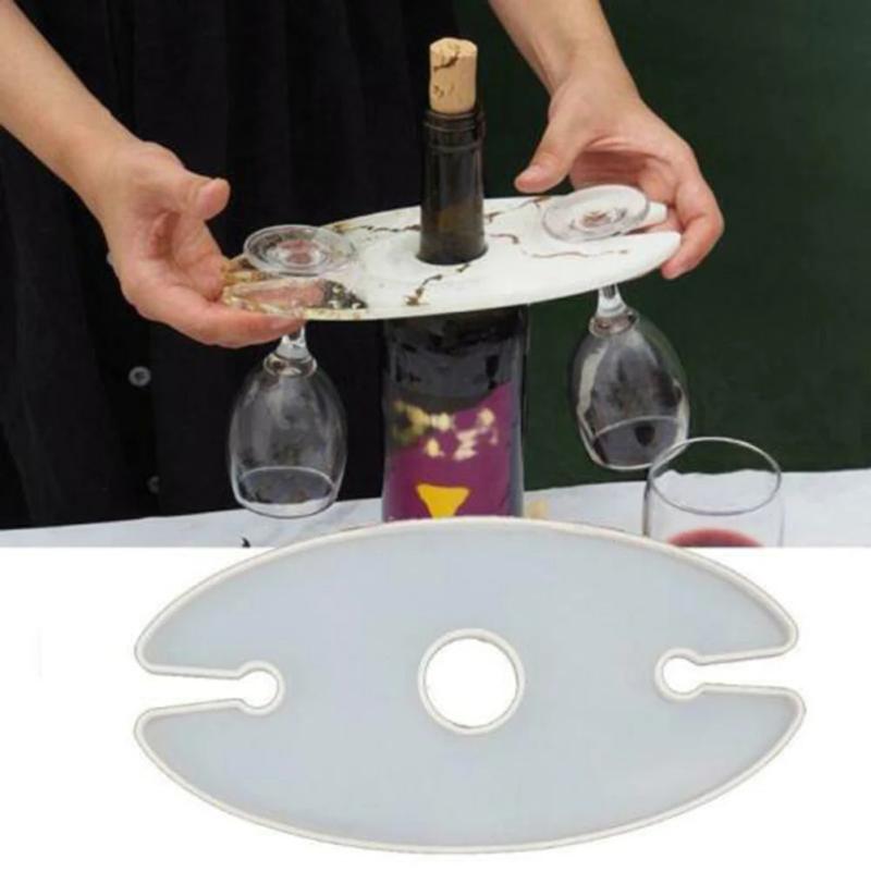 Silicone Wine Rack Resin Mold Glass Tray Craft Tool