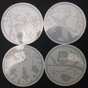 Winter Girl Owl Elk Silicone Mould for Resin Crafts