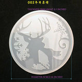 Winter Girl Owl Elk Silicone Mould for Resin Crafts