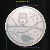 Winter Girl Owl Elk Silicone Mould for Resin Crafts