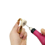 20Pcs Wool Felt Buff Wheels with Mandrel 2.35mm Shank