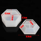 Silicone Hexagonal Storage Box Mold for Resin Epoxy DIY Crafts