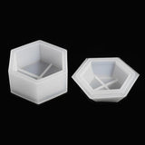 Silicone Hexagonal Storage Box Mold for Resin Epoxy DIY Crafts