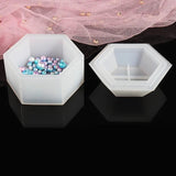 Silicone Hexagonal Storage Box Mold for Resin Epoxy DIY Crafts