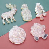 DIY Crystal Snowman Hanging Lamp Keychain Elk Pendant