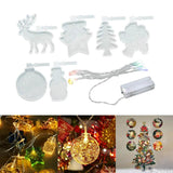 DIY Crystal Snowman Hanging Lamp Keychain Elk Pendant