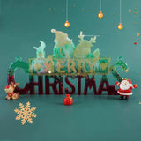 Christmas Tree Silicone Mold Snowman Decoration Pendant Ornament Epoxy Resin Mol