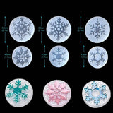 6Pcs Silicone Christmas Snowflake Mold Epoxy Resin Mould DIY Craft