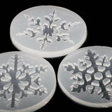 6Pcs Silicone Christmas Snowflake Mold Epoxy Resin Mould DIY Craft