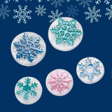 6Pcs Silicone Christmas Snowflake Mold Epoxy Resin Mould DIY Craft
