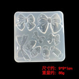 Bow Candy Silicone Mold for Epoxy Making Brooch Pendant Fondant Jewelry