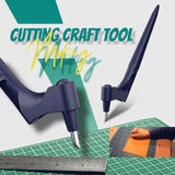 Craft Cutting Tool with 306u00b0 Swivel Blade - Handheld Paper Cutter