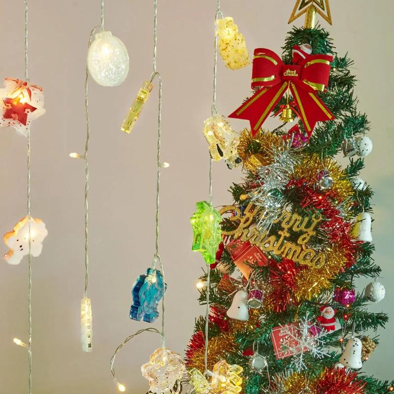 Silicone Resin Christmas Tree Ornaments Pendant Casting Hanging Lamp Decoration