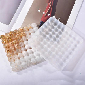 Half Round Bead Coaster Silicone Mold for Epoxy Resin DIY