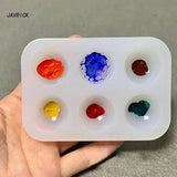 Silicone Artist Paint Palette Mold DIY Drawing Palette Mold