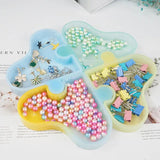 Heart Platter Shaped DIY Handcraft Moulds Jewelry Tools Epoxy Resin Mold