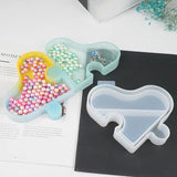 Heart Platter Shaped DIY Handcraft Moulds Jewelry Tools Epoxy Resin Mold