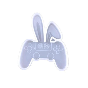 Easter Rabbit Mold Game Handle Excavator Keychain Silicone