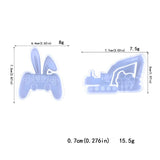 Easter Rabbit Mold Game Handle Excavator Keychain Silicone
