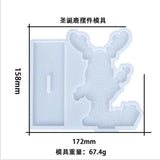 Silicone Mould Dried Flower Resin Craft DIY Christmas Deer Ornaments Mold