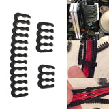 24PCS PC Cable Comb for Computer Gesleeved Up to 3.4 mm