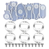Handicrafts Keychain Resin Mold Corkscrew Bottle Opener Casting Mold