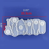 Handicrafts Keychain Resin Mold Corkscrew Bottle Opener Casting Mold