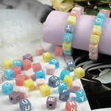 2Pcs Square Beaded Letter Bracelet Silicone Mould DIY Resin Mold