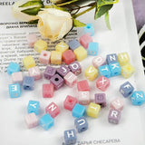 2Pcs Square Beaded Letter Bracelet Silicone Mould DIY Resin Mold