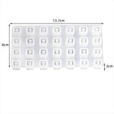 2Pcs Square Beaded Letter Bracelet Silicone Mould DIY Resin Mold
