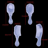 4 Styles Comb Mirror Resin Casting Molds Kit Silicone Epoxy Resin Molds
