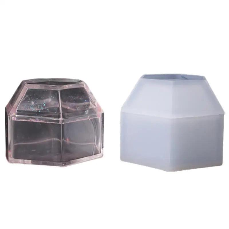 Silicone Jewelry Storage Box Mold Set for DIY Craft Making