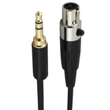 3.5mm to 3Pin Mini XLR Female Adapter for BM800 Microphone