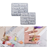 Silicone Molds English Letters Blessing Words Crystal Epoxy Resin Pendant Alphab