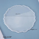 Irregular Round Tray Silicone Mold DIY Coaster Crystal Mould