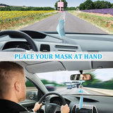 2 Pcs DIY Silicone Mold for Face Covering Storage Car Organizer