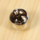 Metal Flip over Top Stainless Steel Spinning Top Toy, Silver