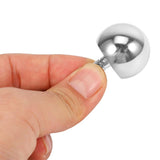 Metal Flip over Top Stainless Steel Spinning Top Toy, Silver