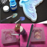 10 Pcs Wolf Hair Brushes Set for Detail Art Liner Painting Miniatures