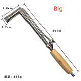 Adjustable Flame Gas Torch With Wood Handle