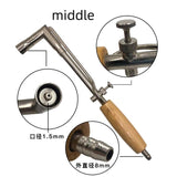 Adjustable Flame Gas Torch With Wood Handle