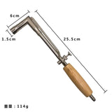 Adjustable Flame Gas Torch With Wood Handle