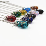 Round Diffuser Perfume Pendant Necklace with Essential Oil Bottle