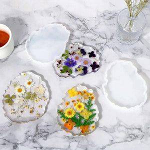Irregular Shape Tea Coaster Resin Mold Table Decor