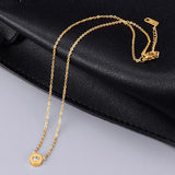 Roman Numeral Wedding Necklace Stainless Steel N0105-1