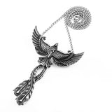 Steel Soldier 3D Phoenix Men Necklace Stainless Steel Charm Choker