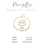 Peri'sbox Star Moon Square Coin Choker Necklace Double Layered